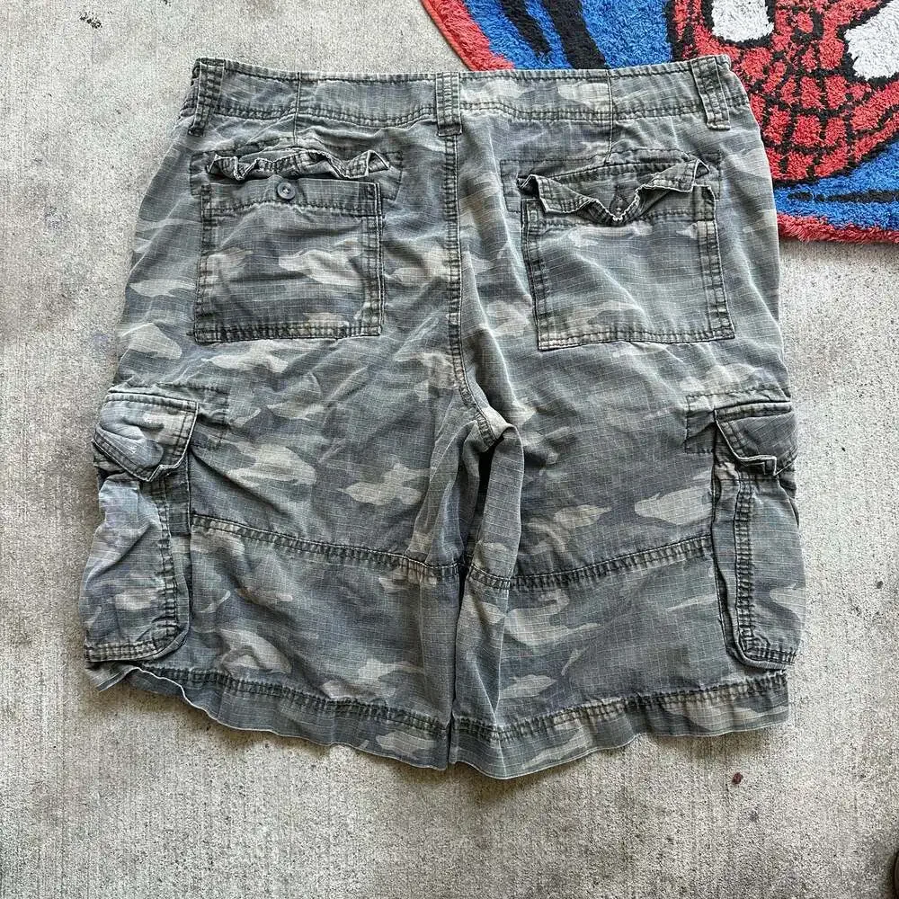 Mossimo Supply Co. Men's Green Camo Ripstop Cargo Shorts Size 38 - Picture 2 of 3